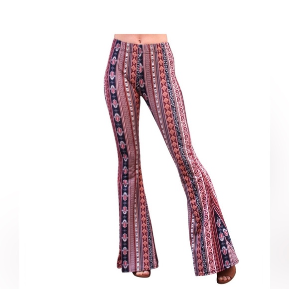 Daisy del soo high waist leggings flare bell bottoms 70’s vibe HAMSA boho chic - Picture 5 of 8